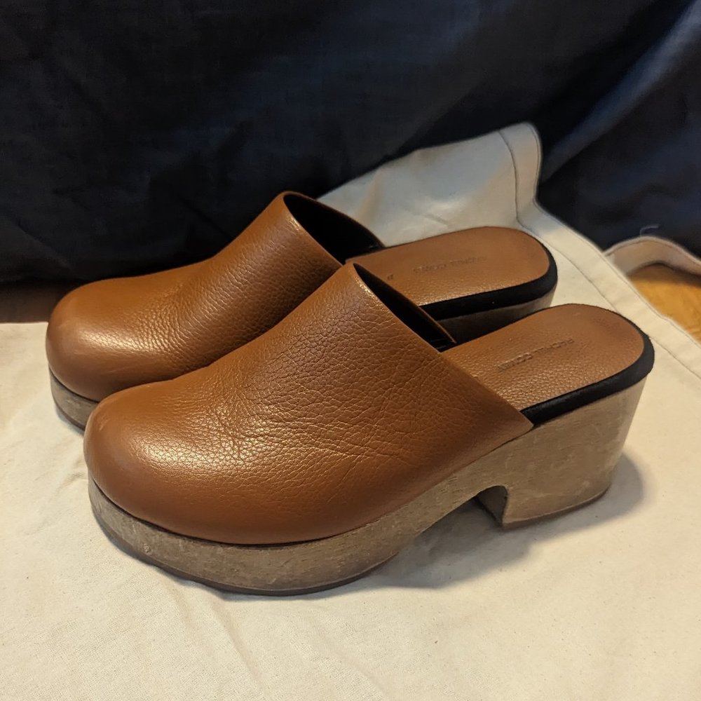 Rachel Comey Brown Leather Mules